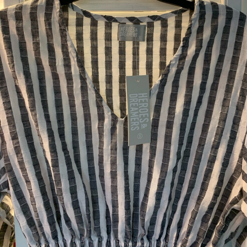 Heroes and Dreamers V-Neck Tiered Mini dress - Picture 6 of 6